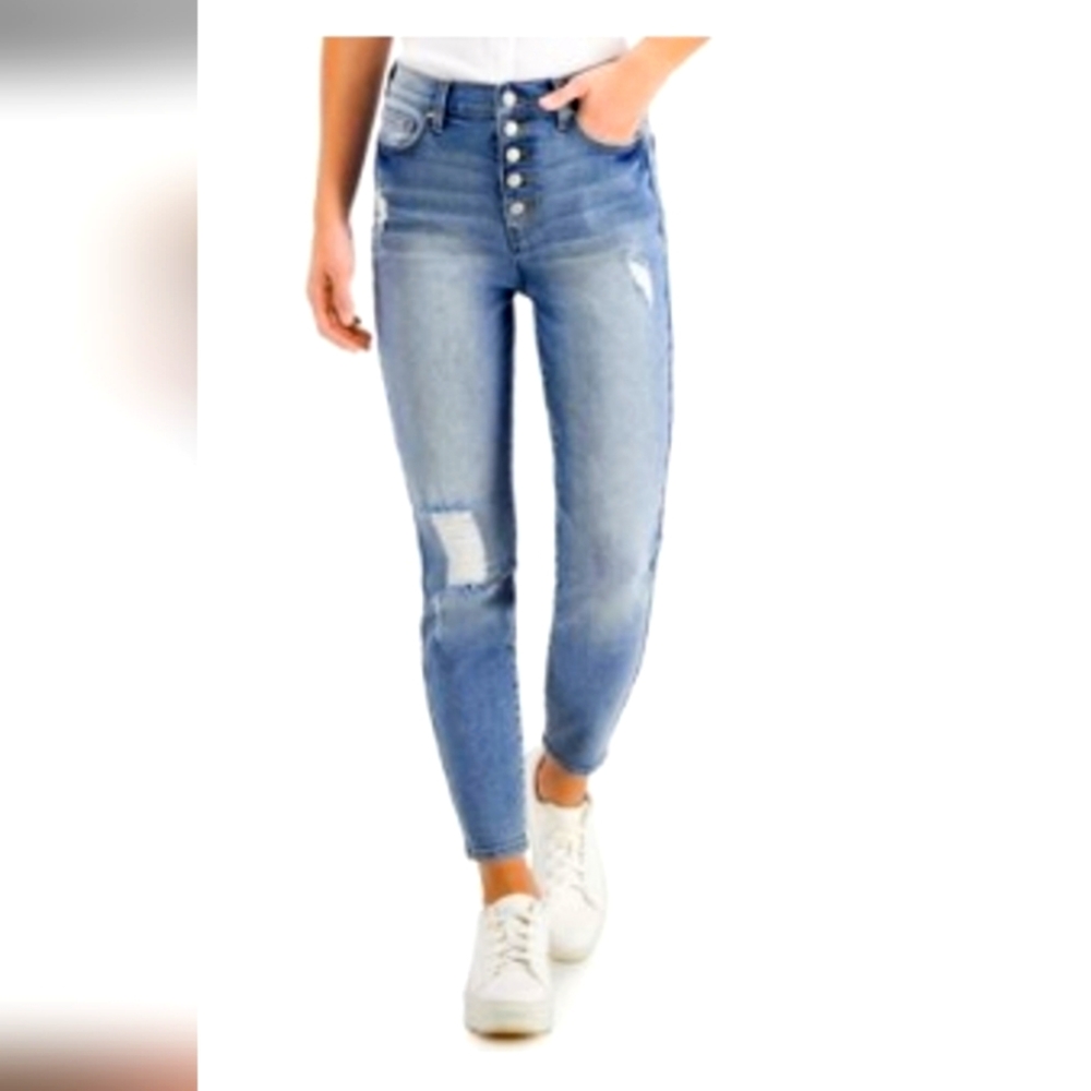 Celebrity Pink Juniors' High-Rise Curvy Jeans
